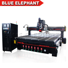 Blue Elephant CNC Router 2040 Auto Tool Changer CNC Oscillating Knife Spindle Sander Tool Blade Roll Paper Cutting Machine